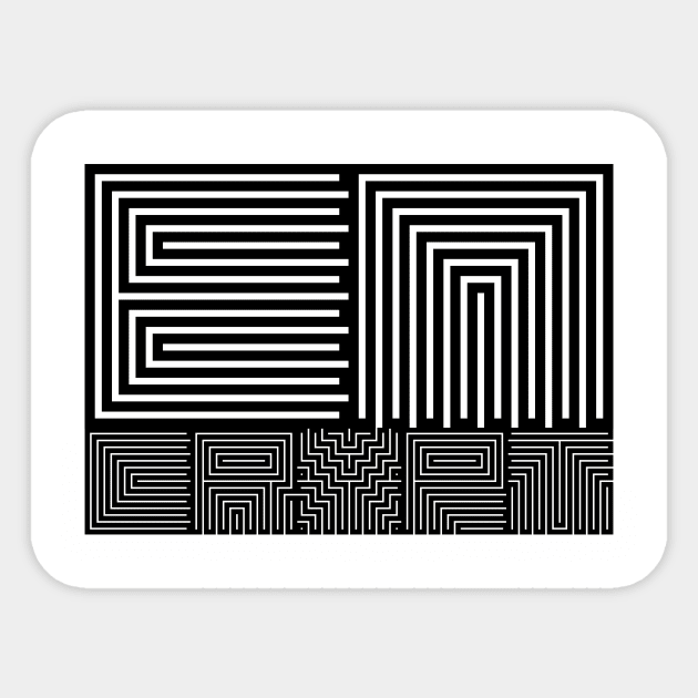 ENCRYPT 2.0 - Zoom into the design to get the full effect Sticker by gingerman